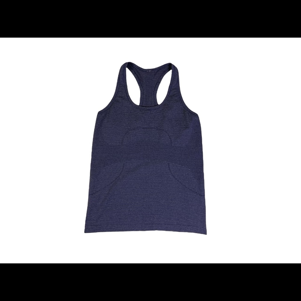 Lululemon Women's Swiftly Tech Racerback Tank Top Gray and Purple  Size 10 - Picture 2 of 8
